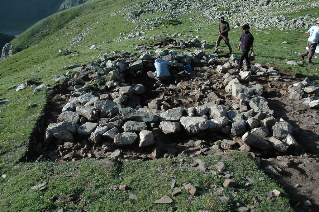 1. excavació en extensió a la cabana 114, Coma de Vaca